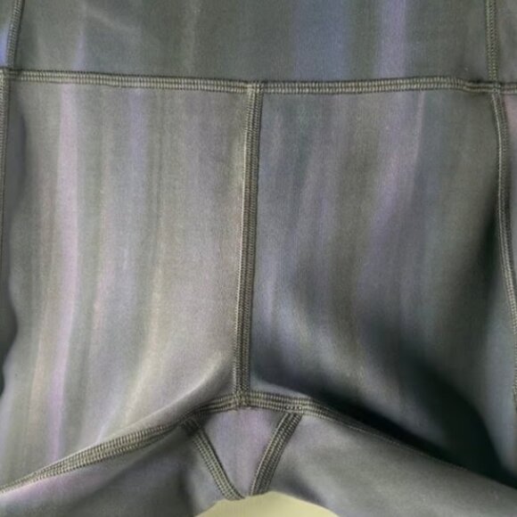 Lululemon In Movement Tight 25 Everlux Sz 4 Spray Dye Lunar Purple Intergalactic - Picture 5 of 8